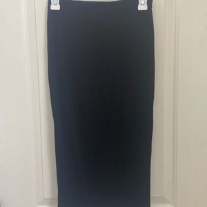 Black comfy pencil skirt